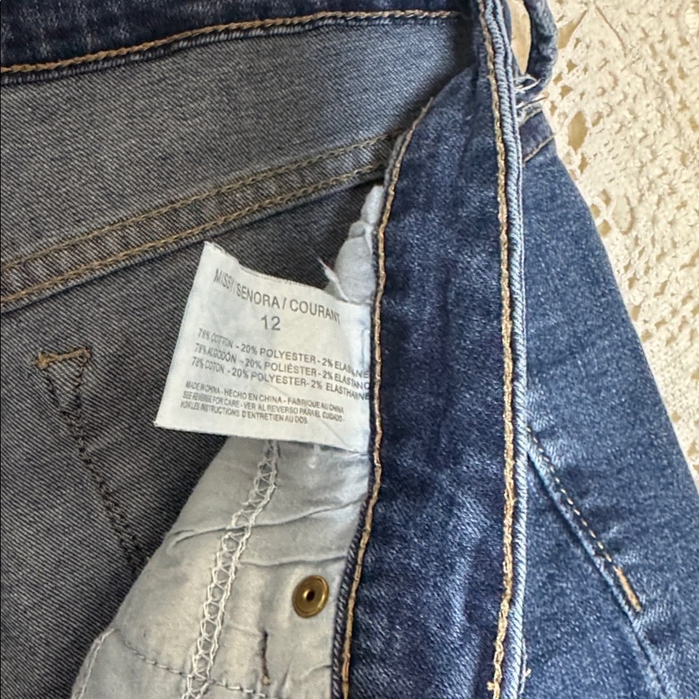 Anne Klein Dark Blue Skinny Ankle Jeans - Picture 8 of 8